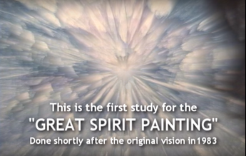 The great spirit appeared to me in an awesome vision.